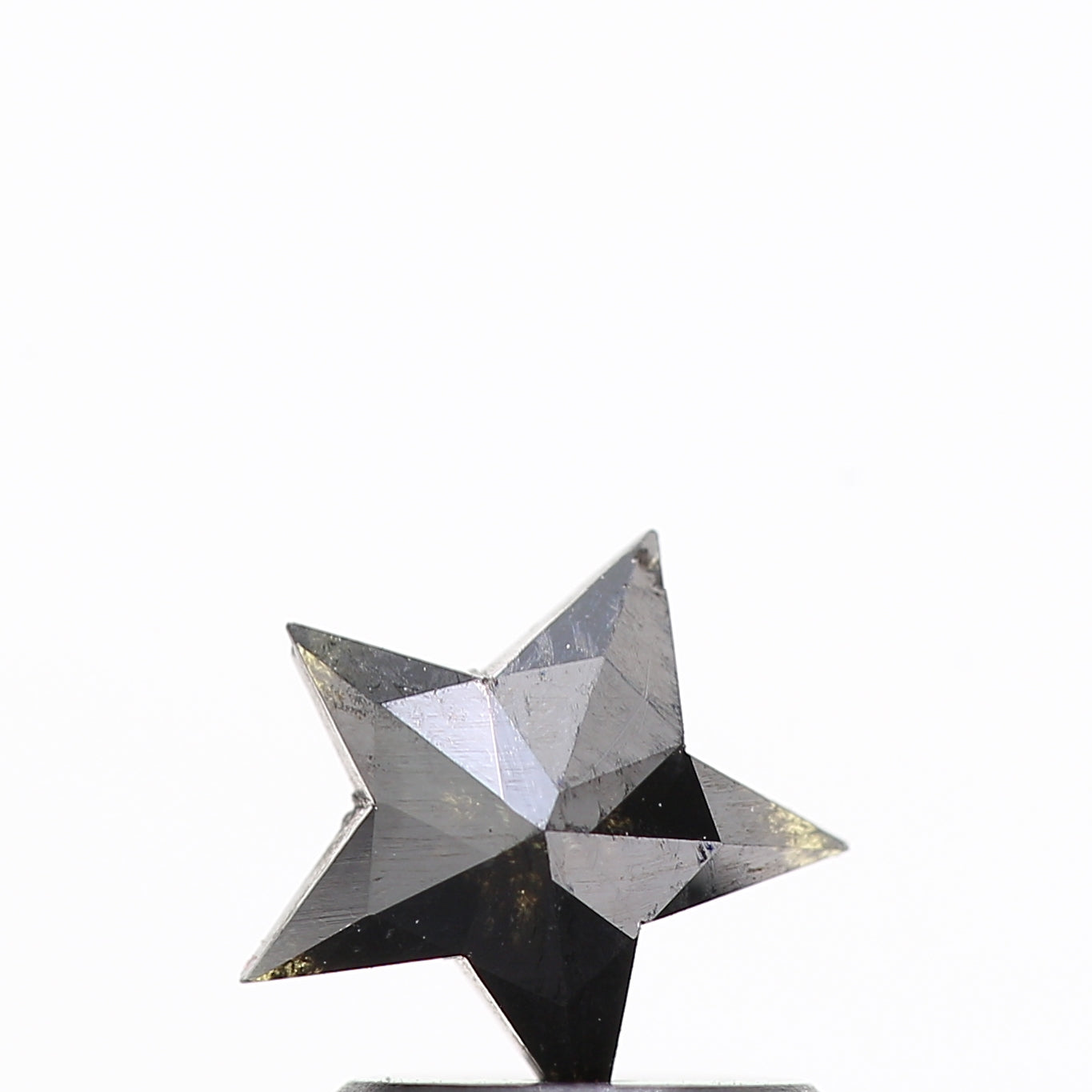 0.52 Ct Natural Black Star Cut Loose Diamond for Jewelery